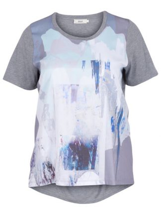 T-shirt från Zizzi grå/blå